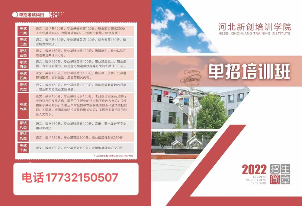 2024年张家口市单招学校名单